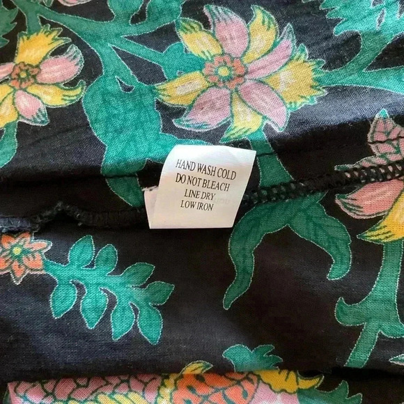 Cost Plus World Market Women's Floral Jungle Pedant Tasseled Popover Dress S/M - Picture 6 of 6